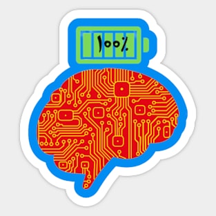 Electronic mind Sticker